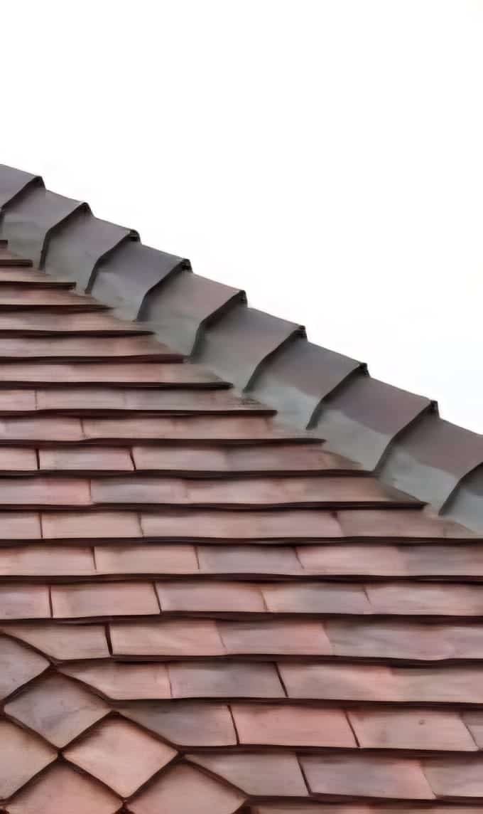 Clay tile detail at the verge
